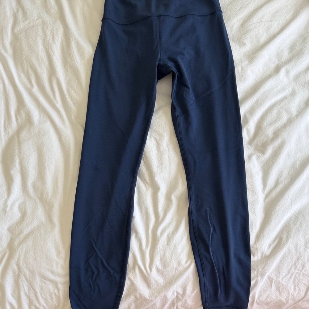 Vuori Navy High-Rise Performance Leggings